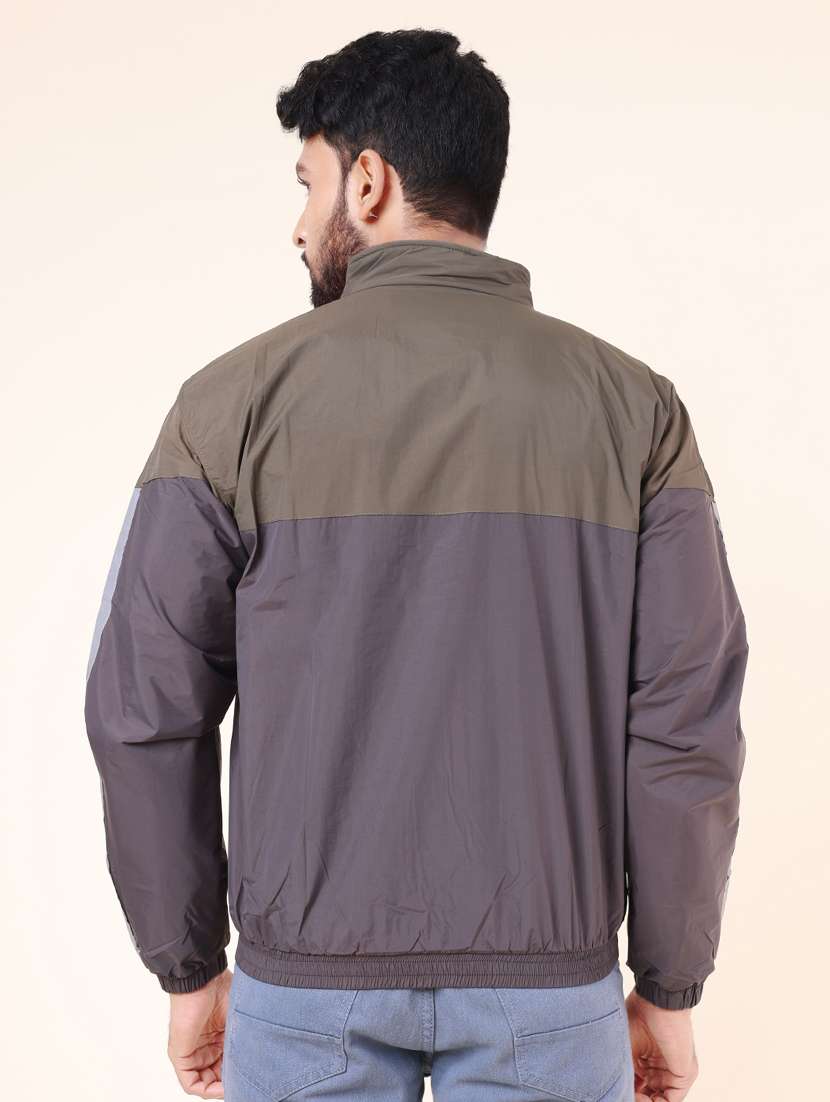 men color block long sleeve windcheater jacket - 22218429 -  Standard Image - 2