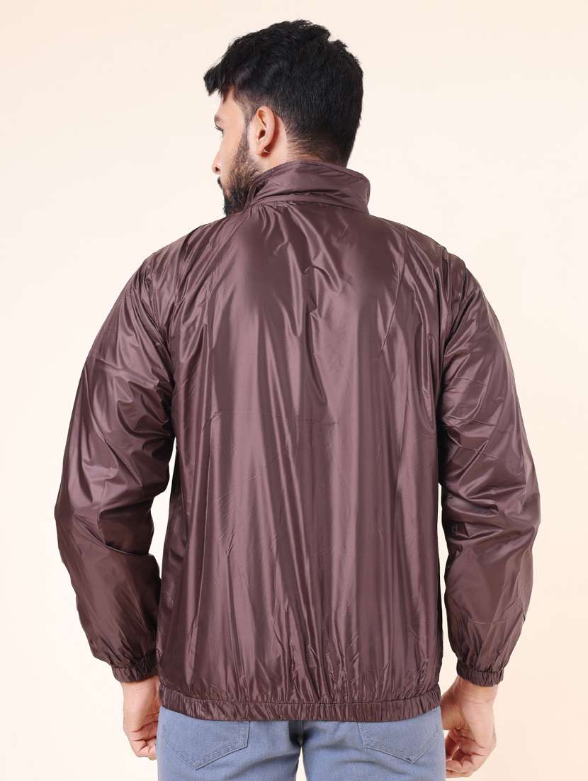men solid long sleeve windheater bomber jacket - 22218448 -  Standard Image - 2