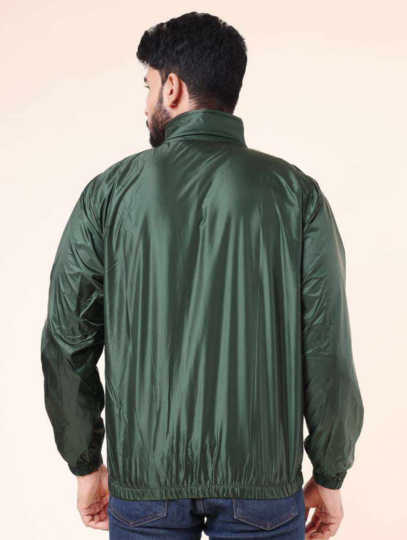 men solid long sleeve windheater bomber jacket - 22218449 -  Standard Image - 2