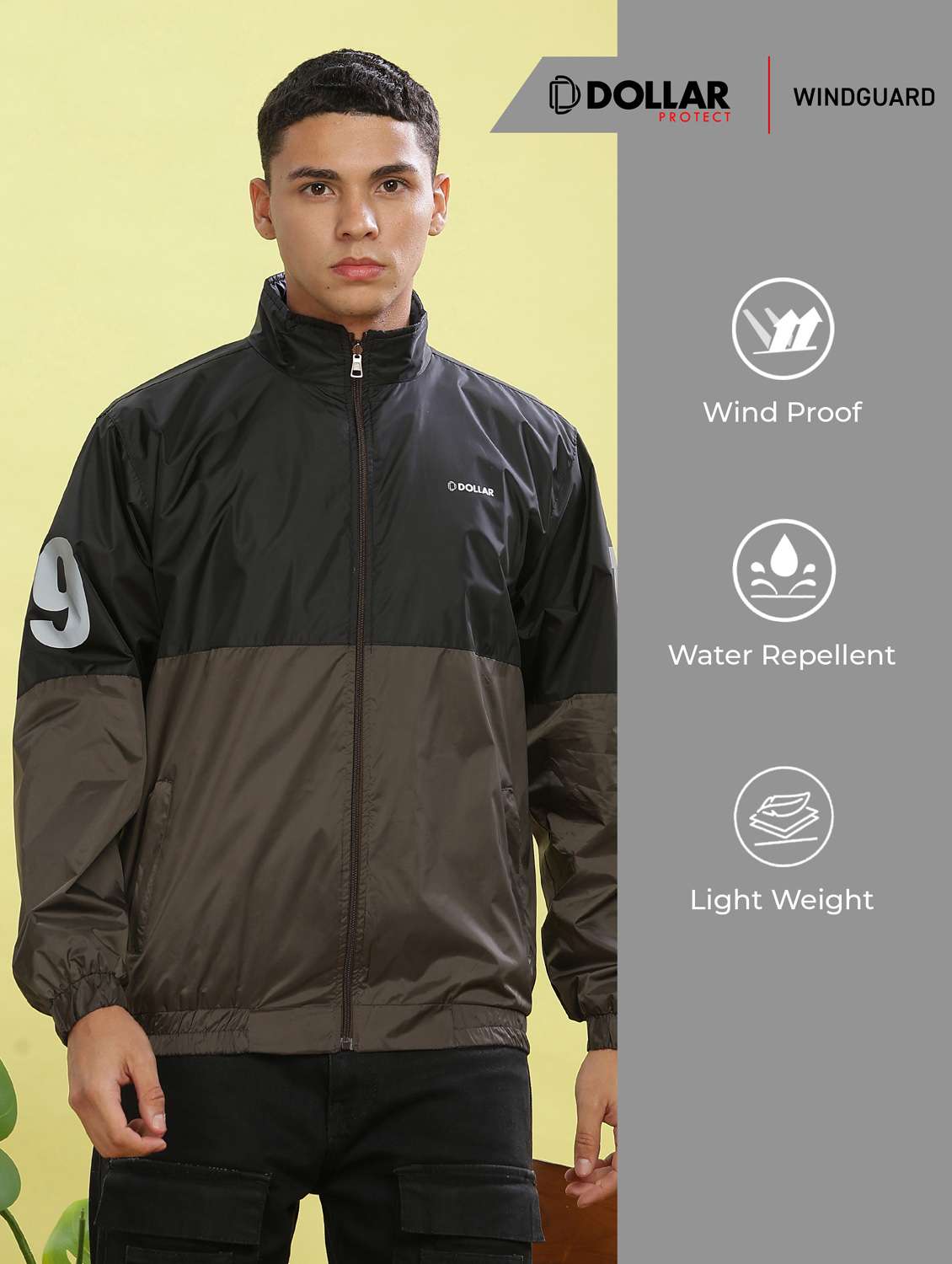 men color block long sleeve bomber jacket - 22218454 -  Standard Image - 2