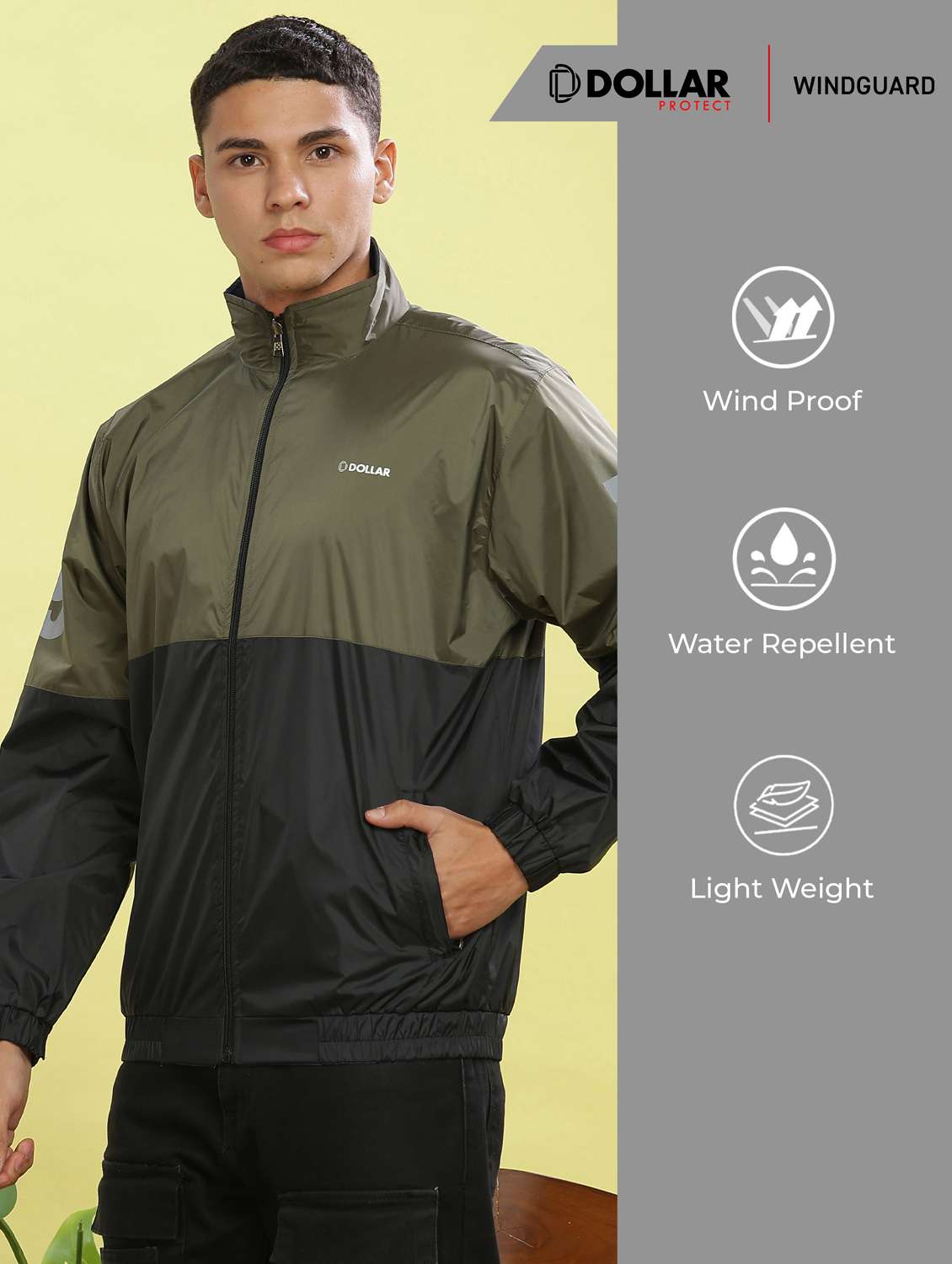 men color block long sleeve bomber jacket - 22218455 -  Standard Image - 2