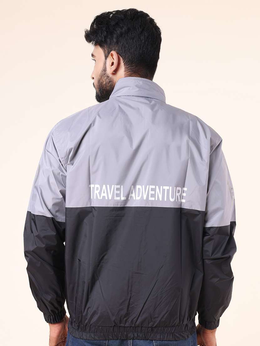 men color block long sleeve bomber jacket - 22218457 -  Standard Image - 2