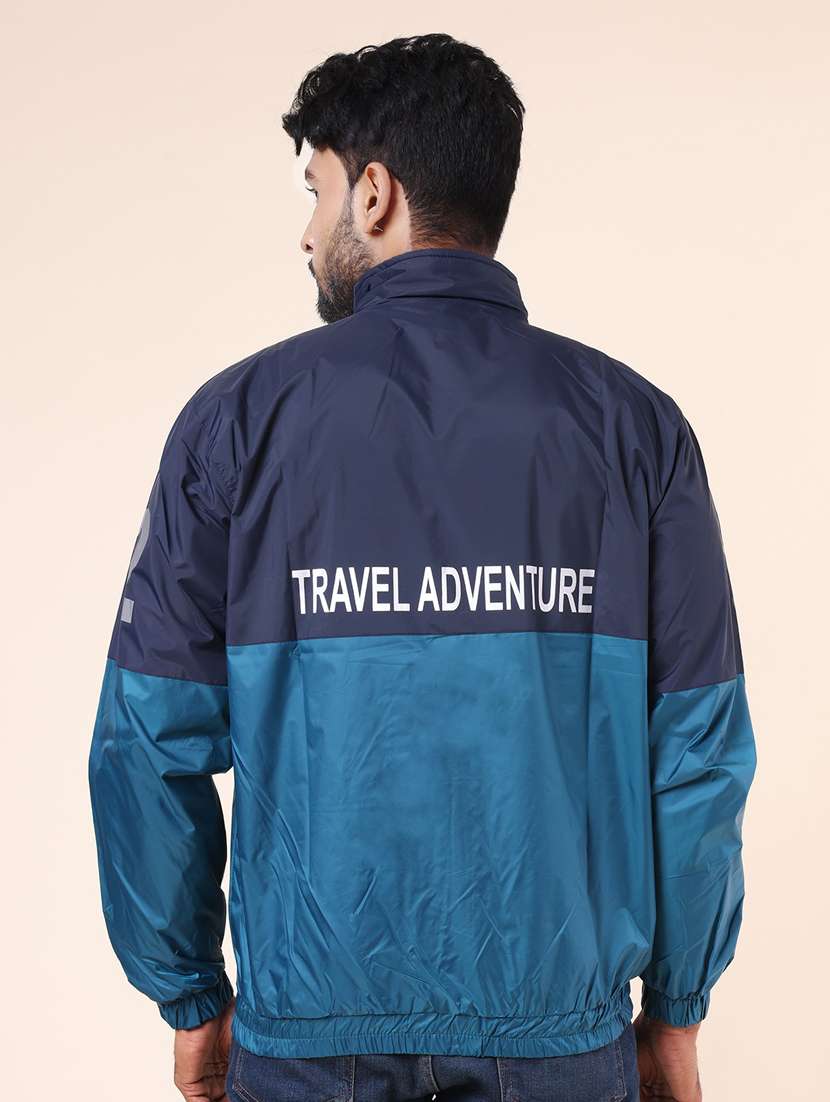 men color block long sleeve bomber jacket - 22218459 -  Standard Image - 2