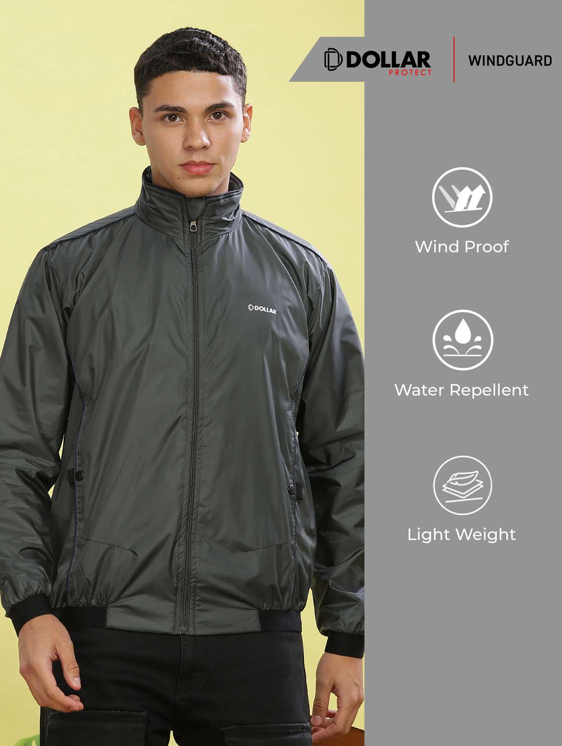 men solid long sleeve bomber jacket - 22218461 -  Standard Image - 2