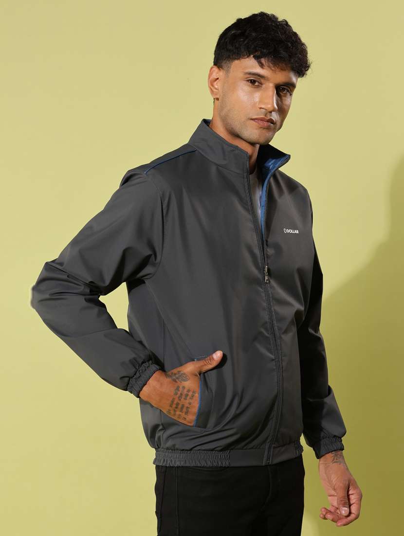 men solid long sleeve reversible bomber jacket - 22218467 -  Standard Image - 2