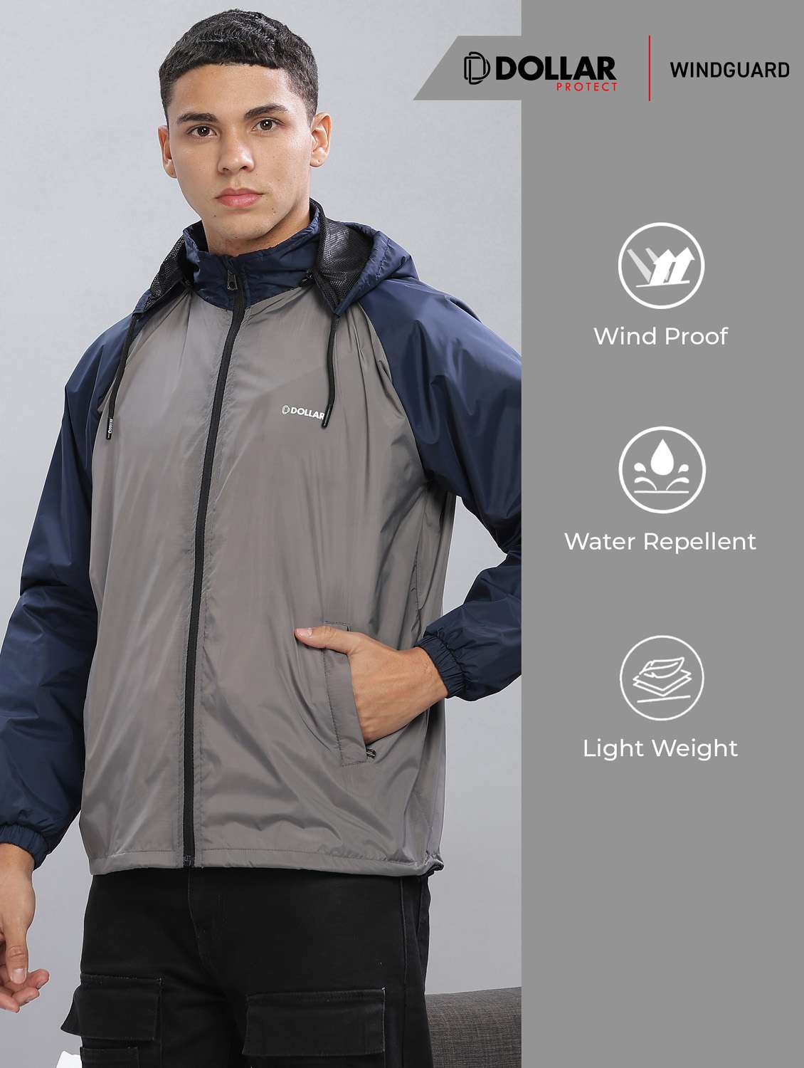 men color block long sleeve bomber jacket - 22218483 -  Standard Image - 2