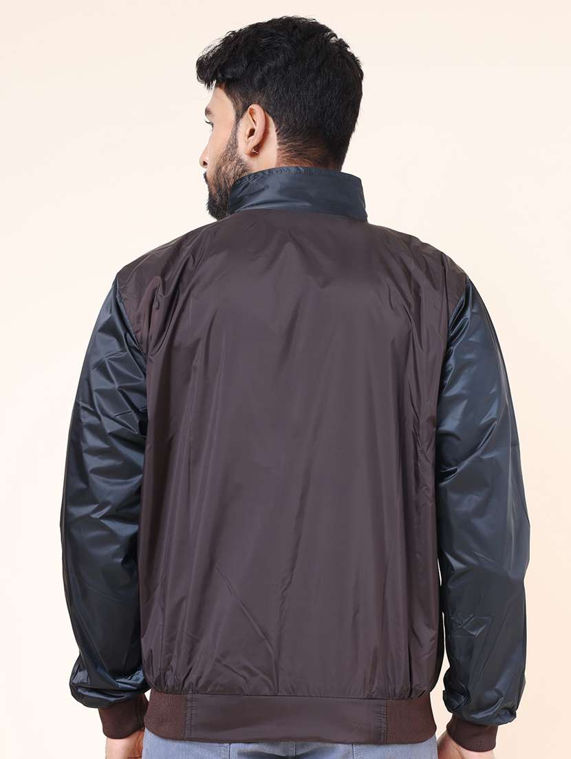 men color block long sleeve bomber jacket - 22218491 -  Standard Image - 2