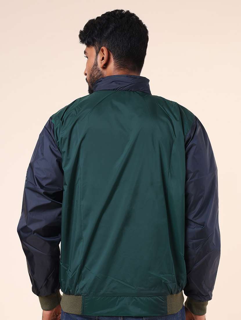 men color block long sleeve bomber jacket - 22218492 -  Standard Image - 2