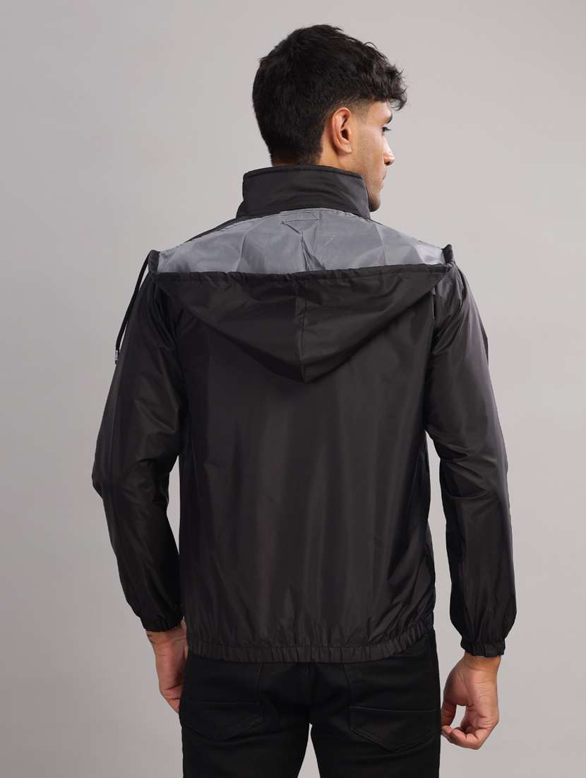 men solid long sleeve windcheater jacket - 22218493 -  Standard Image - 2