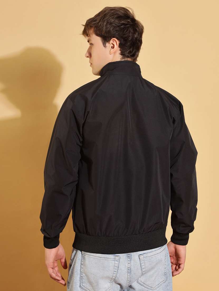 men solid long sleeve bomber jacket - 22218496 -  Standard Image - 2