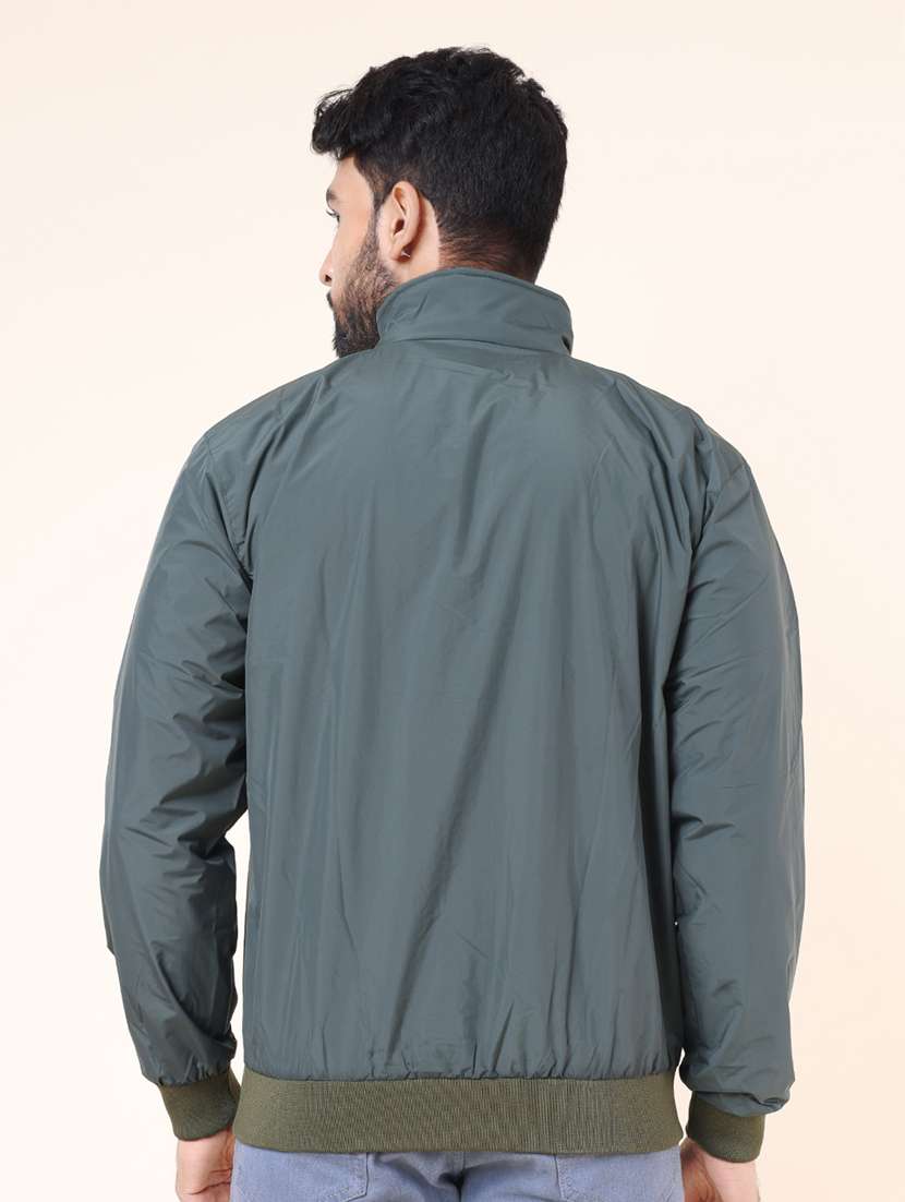 men solid long sleeve bomber jacket - 22218498 -  Standard Image - 2