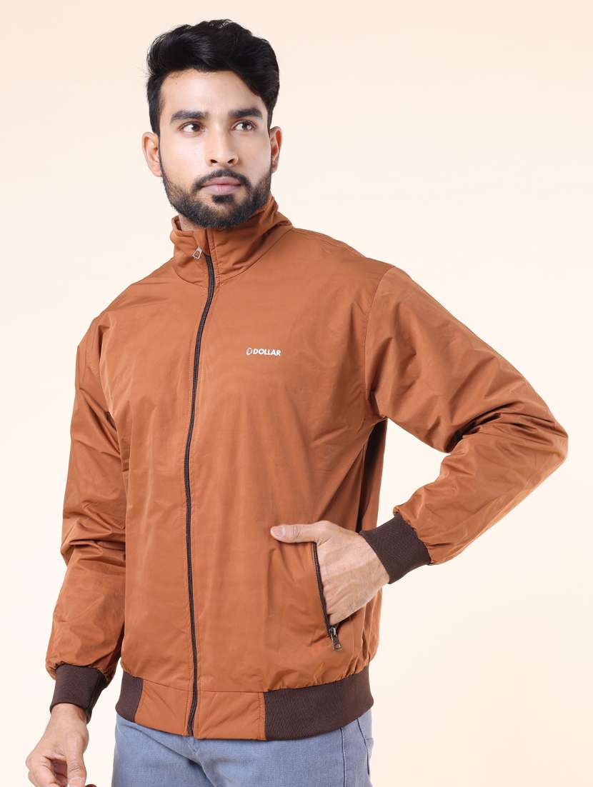 men solid long sleeve bomber jacket - 22218501 -  Standard Image - 2