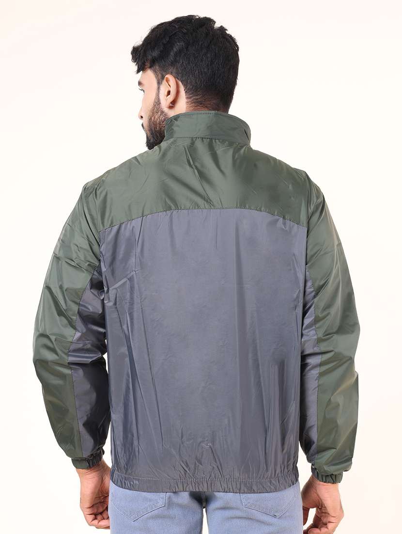 men color block long sleeve windcheater jacket - 22218506 -  Standard Image - 2