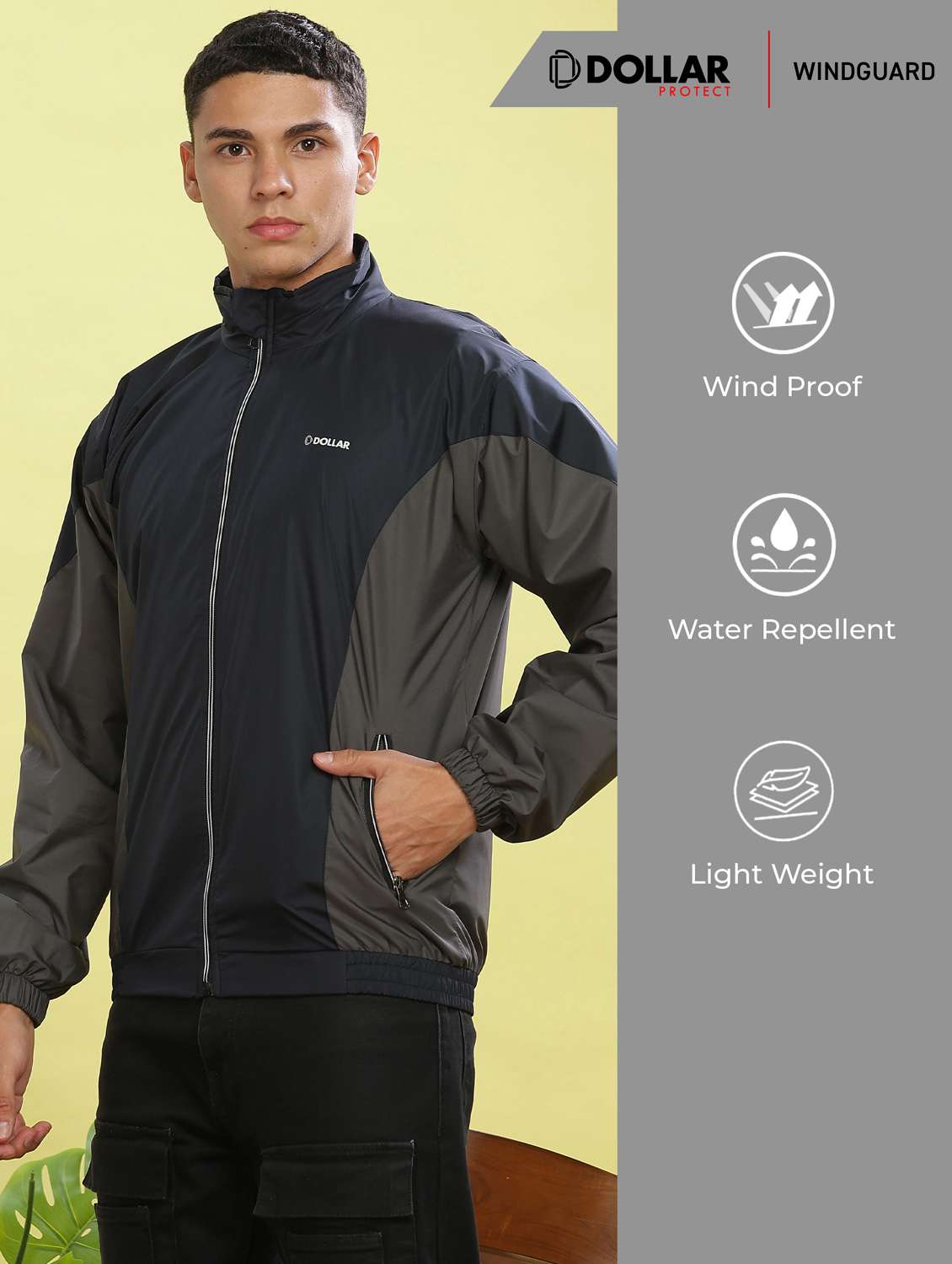 men color block long sleeve bomber jacket - 22218523 -  Standard Image - 2