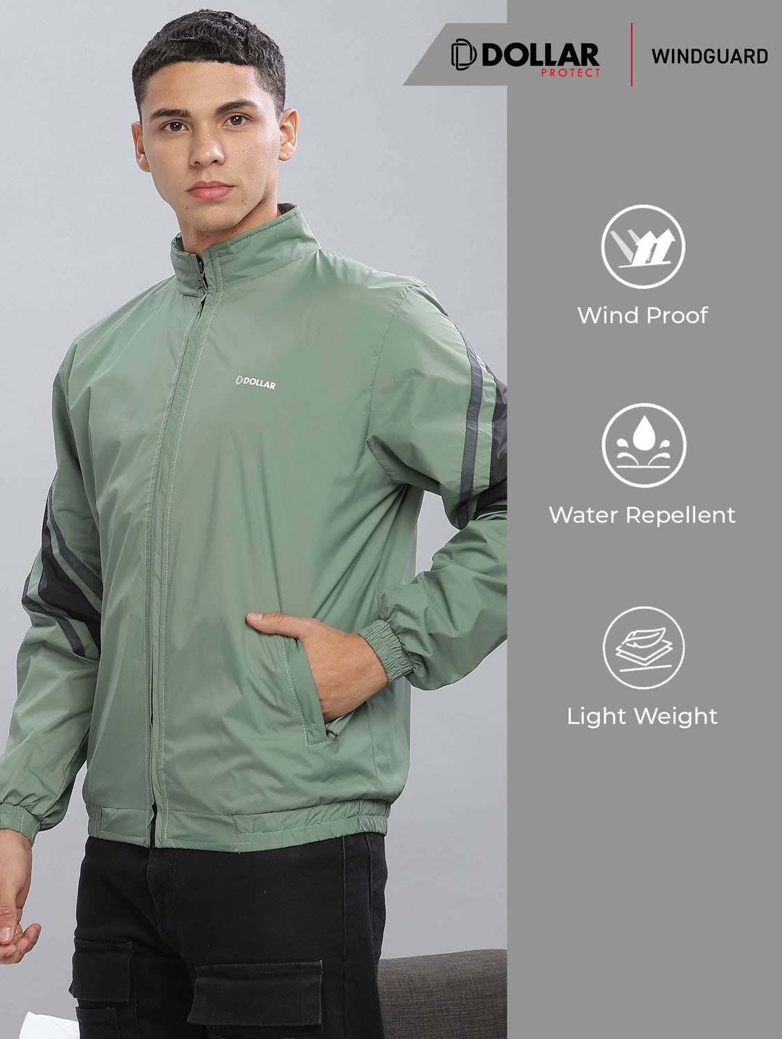 men color block long sleeve bomber jacket - 22218527 -  Standard Image - 2