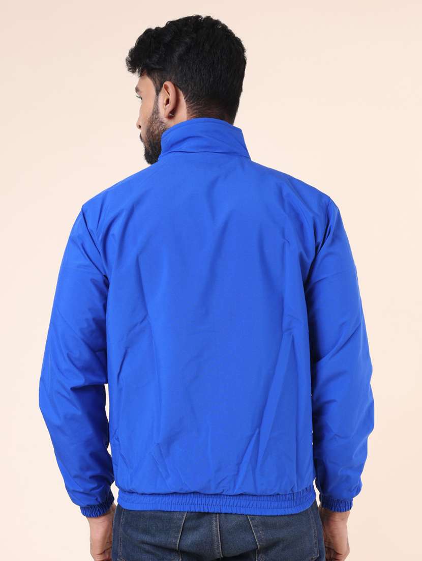 men solid long sleeve windcheater bomber jacket  - 22218538 -  Standard Image - 2