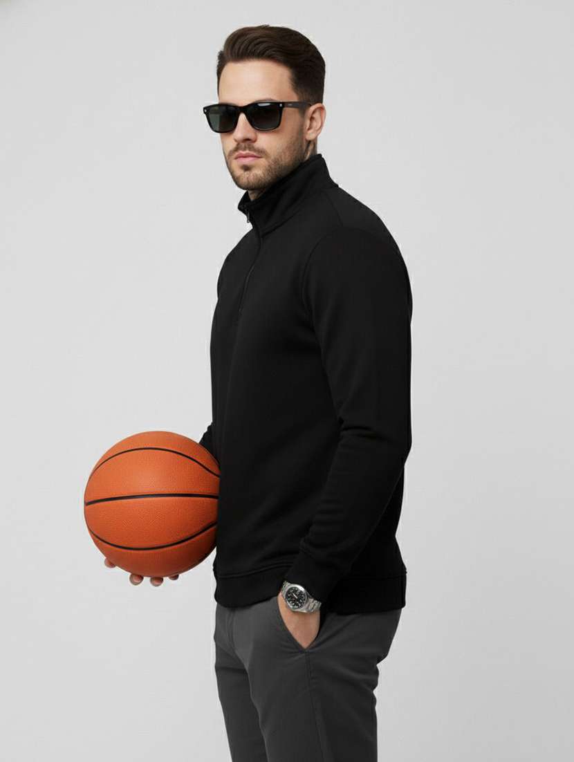 men solid long sleeve regular fit sweatshirt - 22218601 -  Standard Image - 2