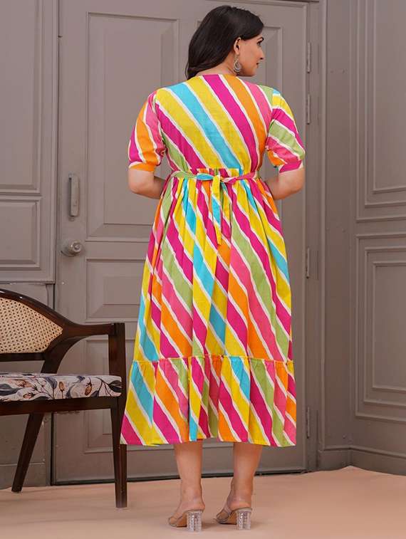 women printed short sleeve maternity wear dress - 22218898 -  Standard Image - 2
