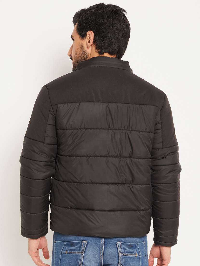 men color block long sleeve puffer jacket - 22219174 -  Standard Image - 2