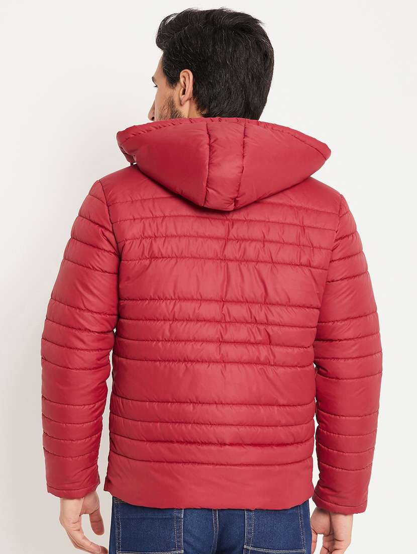 men solid long sleeve puffer jacket - 22219186 -  Standard Image - 2