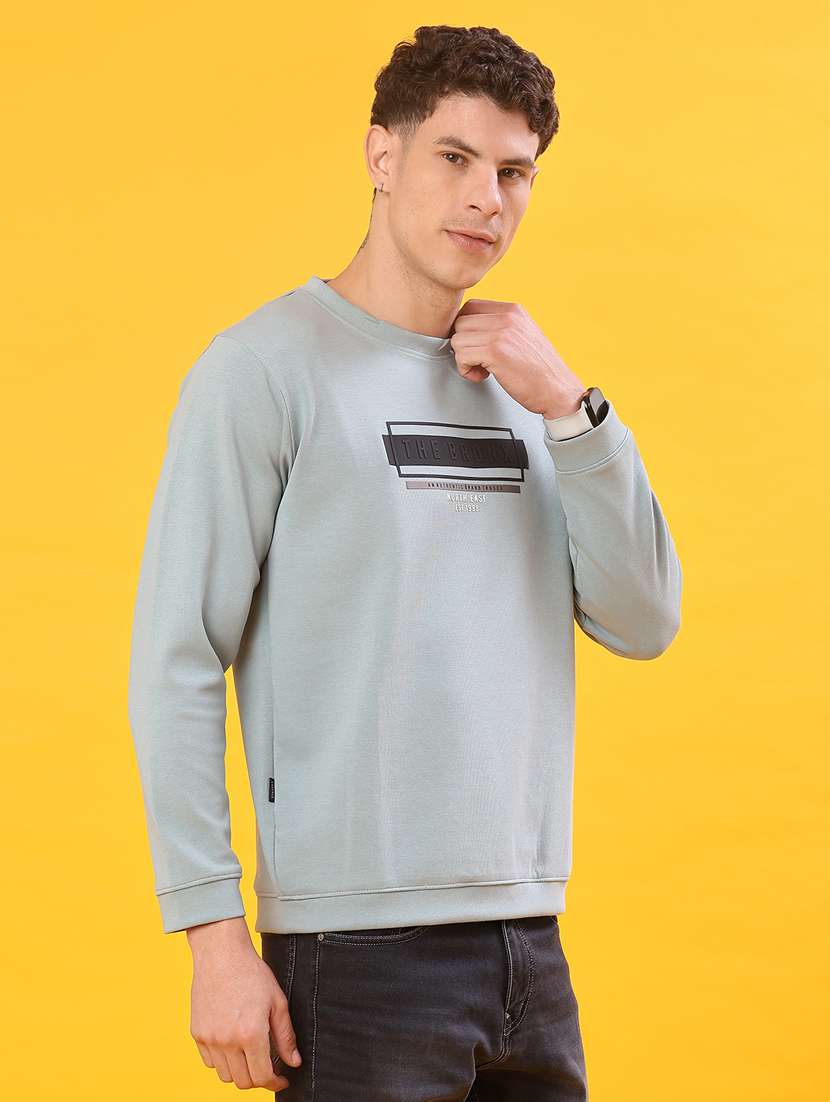 men chest print long sleeve regular fit sweatshirt - 22219209 -  Standard Image - 2