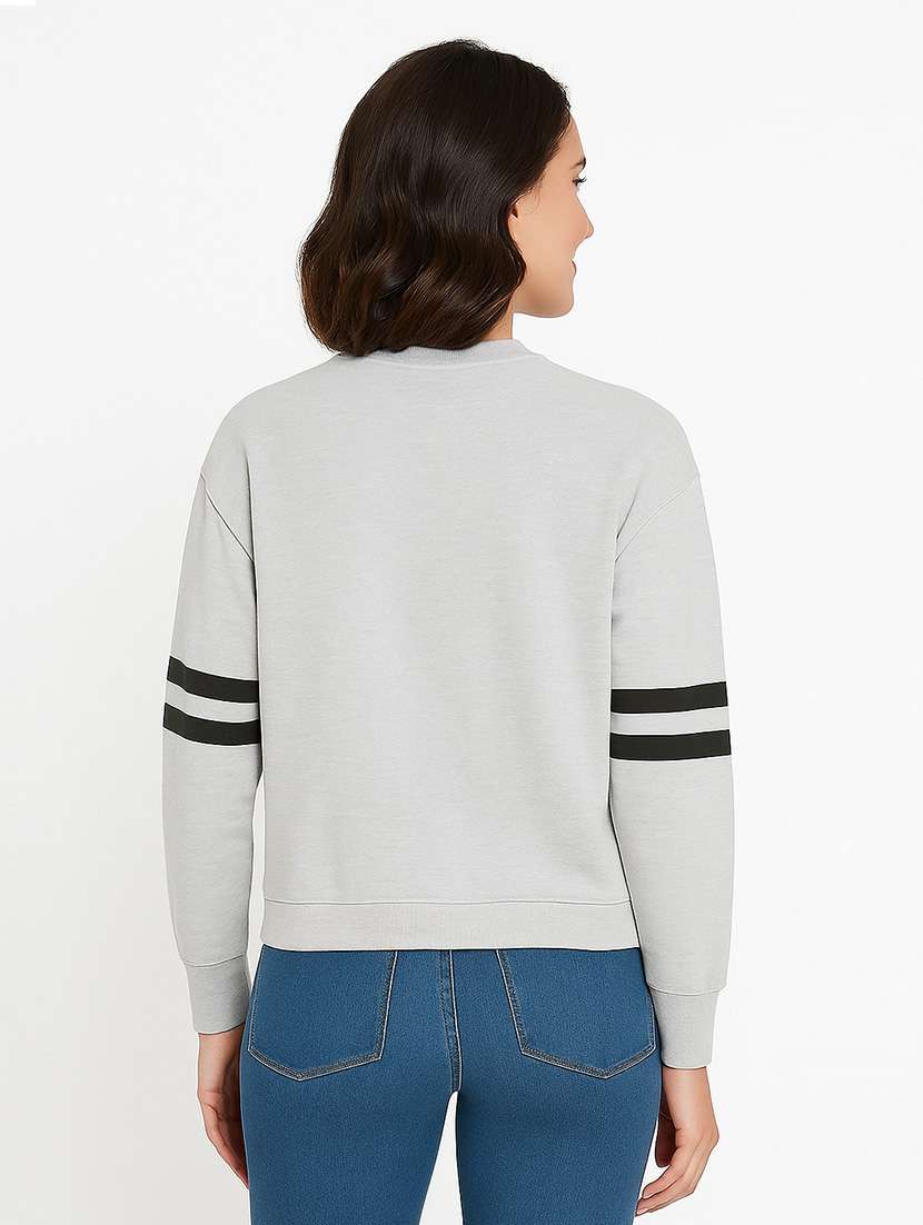 women printed long sleeve sweatshirt - 22219282 -  Standard Image - 2