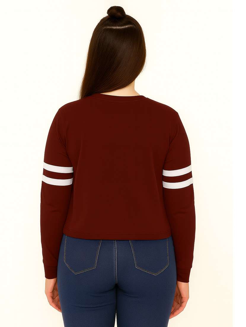 women printed long sleeve sweatshirt - 22219288 -  Standard Image - 2