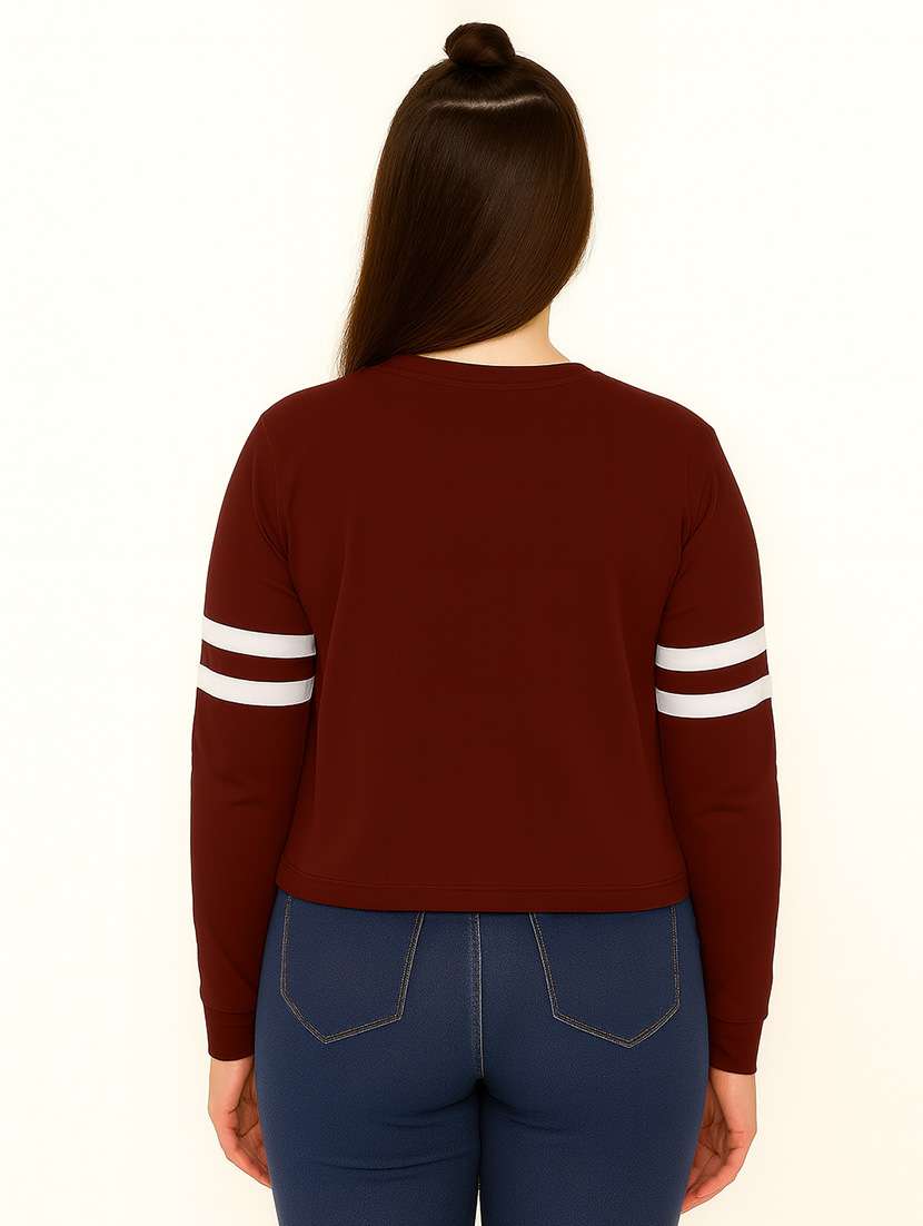 women printed long sleeve sweatshirt - 22219303 -  Standard Image - 2