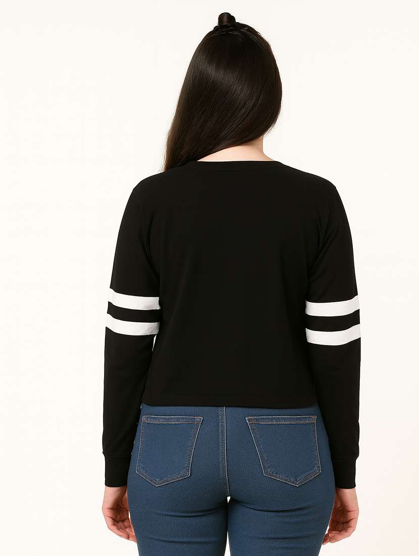 women printed long sleeve sweatshirt - 22219304 -  Standard Image - 2