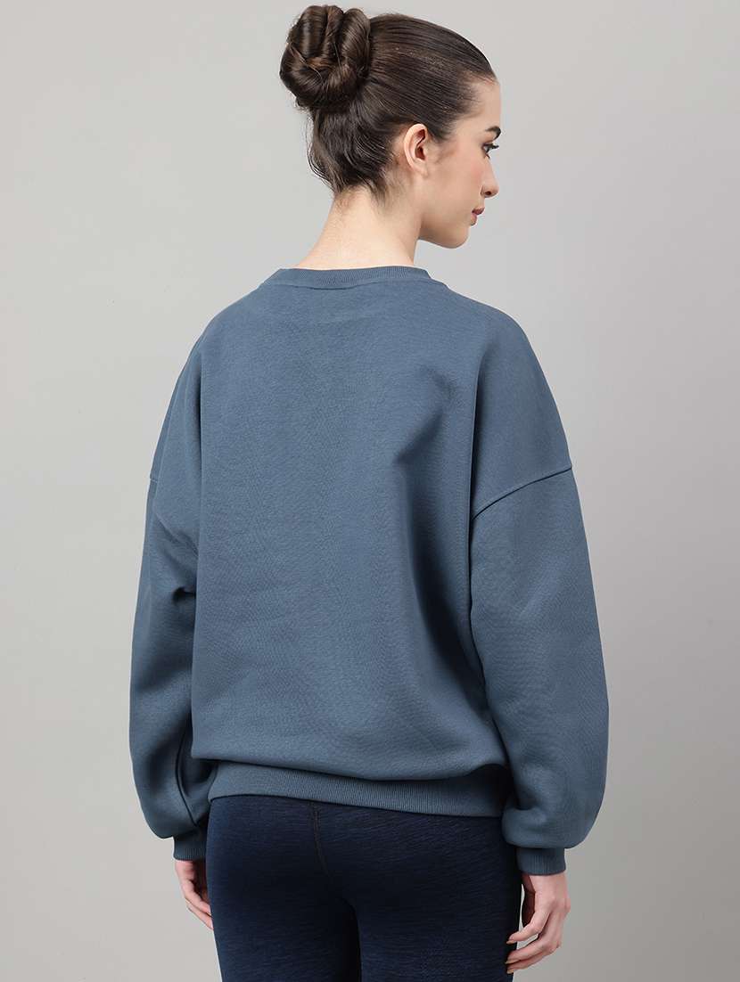 women printed long sleeve oversized sweatshirt - 22219434 -  Standard Image - 2