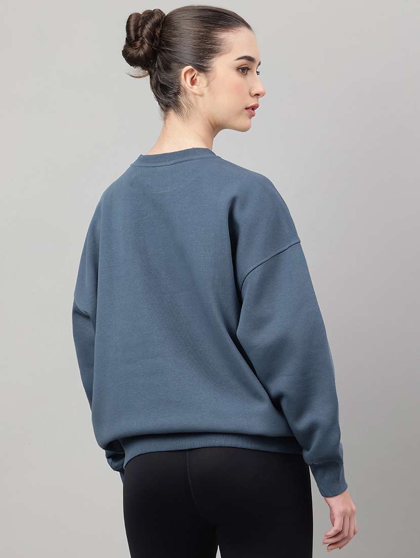 women printed long sleeve oversized sweatshirt - 22219435 -  Standard Image - 2