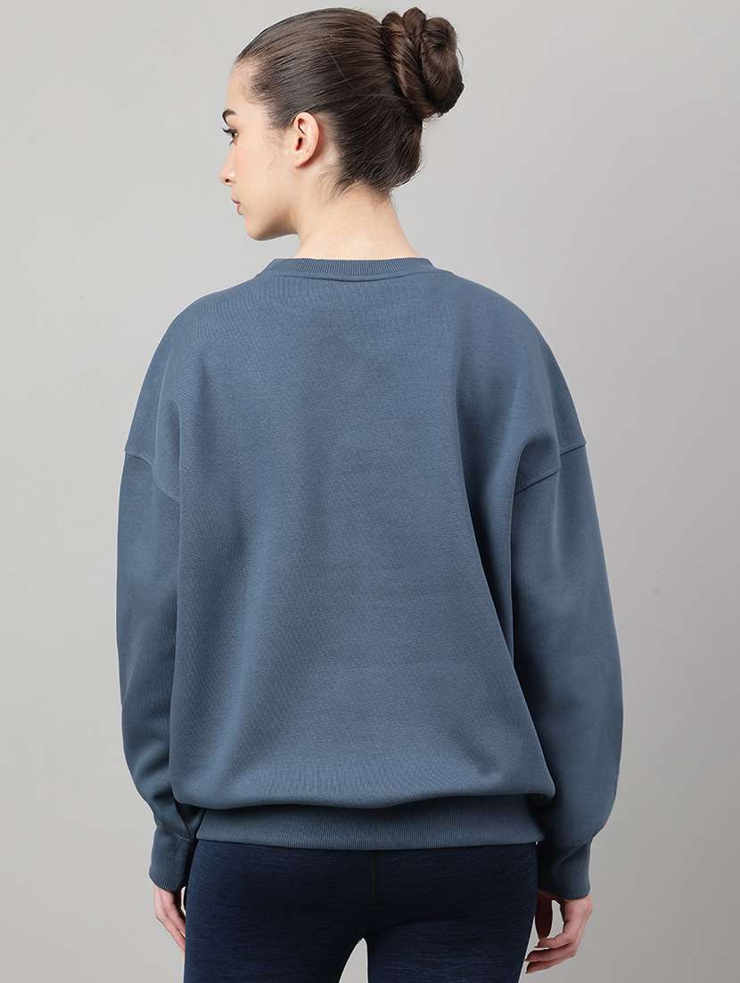 women printed long sleeve oversized sweatshirt - 22219436 -  Standard Image - 2