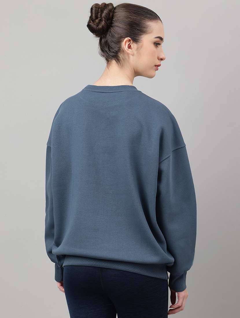 women printed long sleeve oversized sweatshirt - 22219438 -  Standard Image - 2