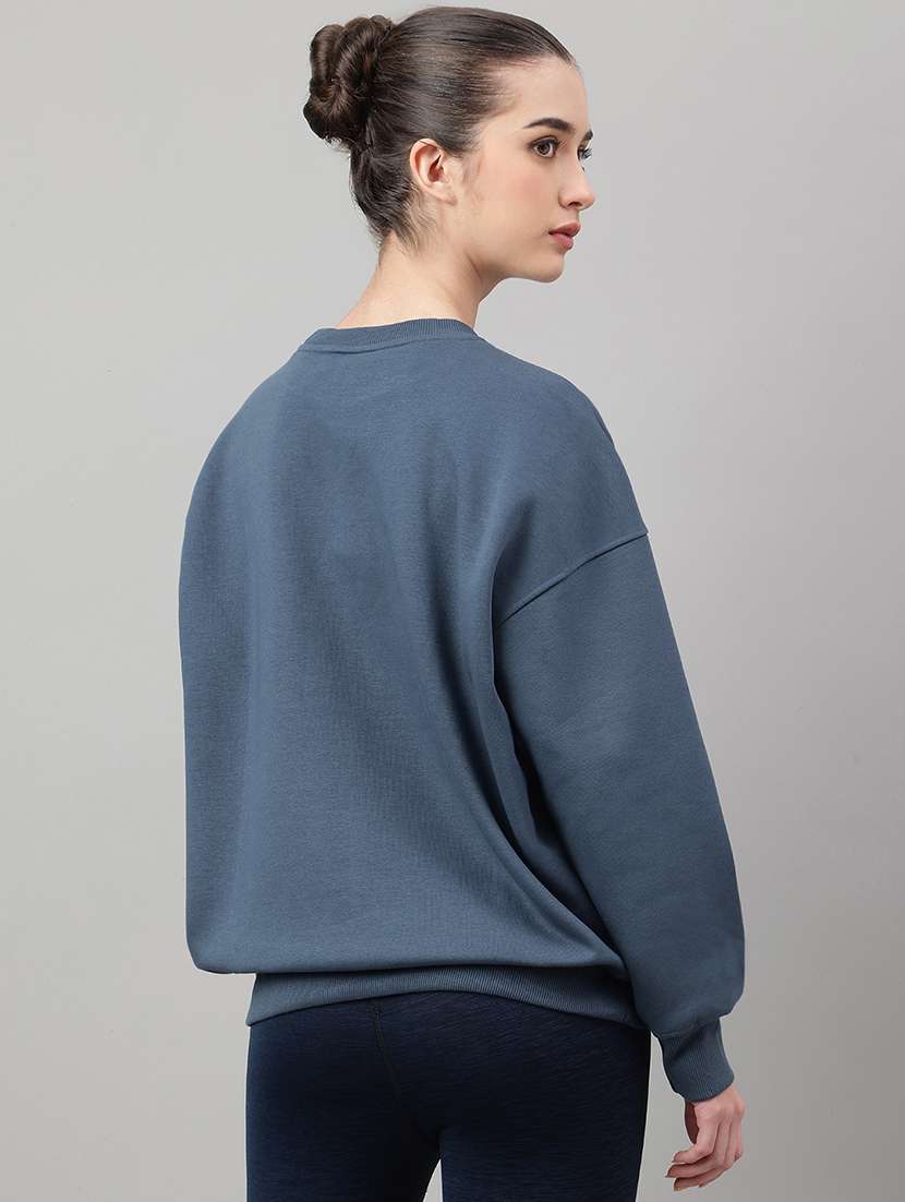 women printed long sleeve oversized sweatshirt - 22219439 -  Standard Image - 2