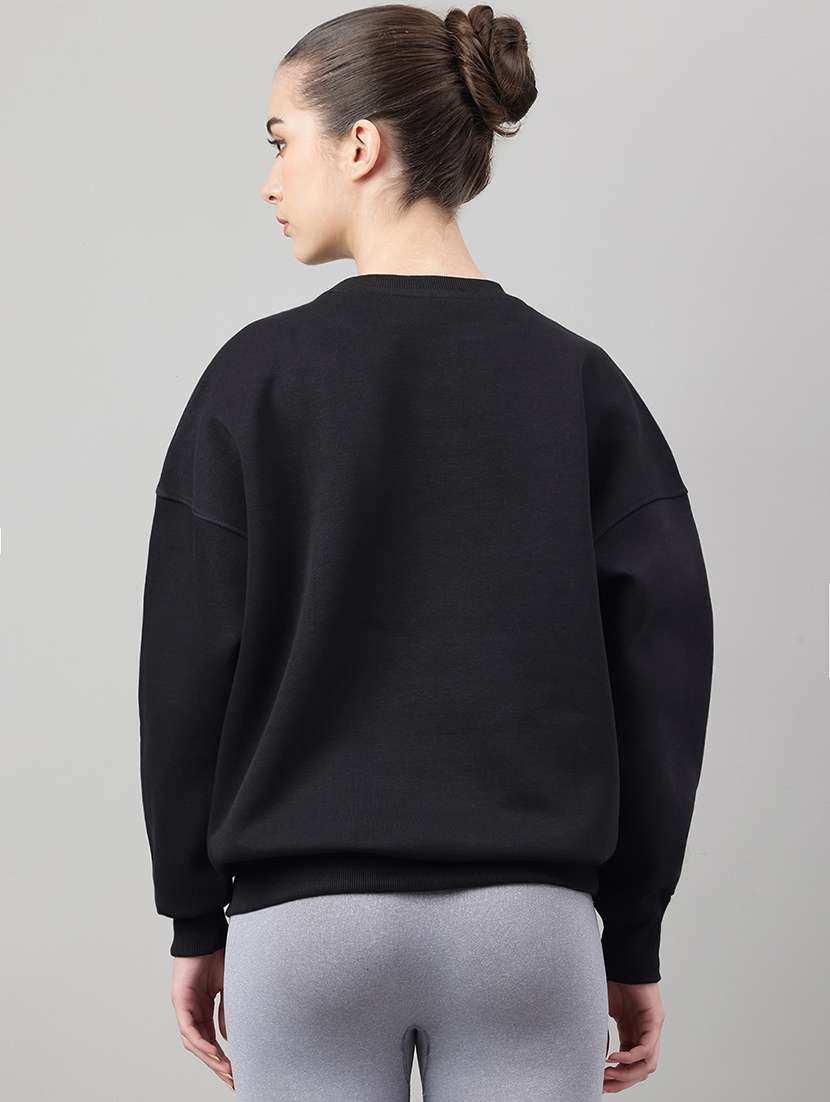 women printed long sleeve oversized sweatshirt - 22219440 -  Standard Image - 2