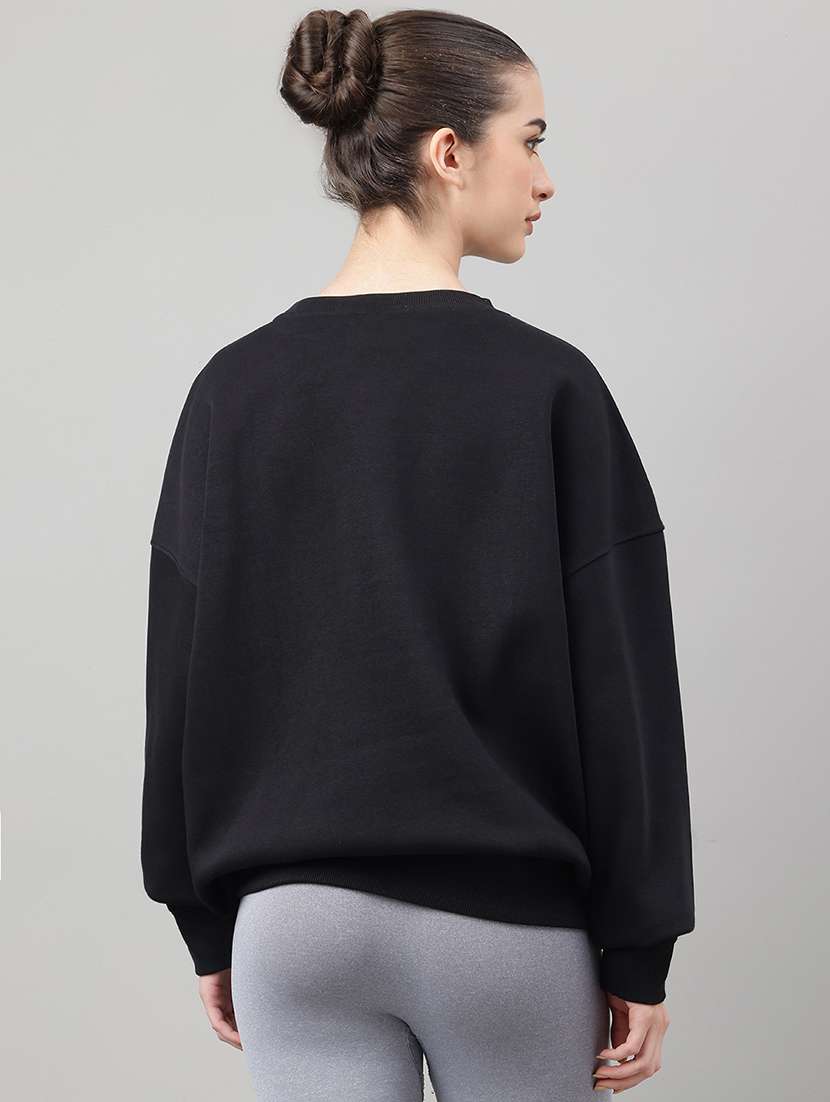 women printed long sleeve oversized sweatshirt - 22219441 -  Standard Image - 2