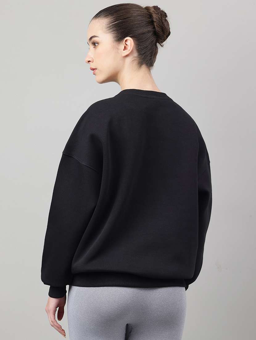 women printed long sleeve oversized sweatshirt - 22219443 -  Standard Image - 2