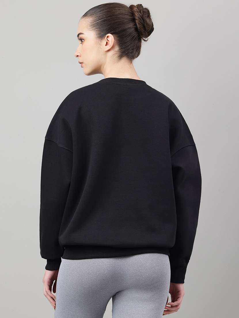 women printed long sleeve oversized sweatshirt - 22219444 -  Standard Image - 2