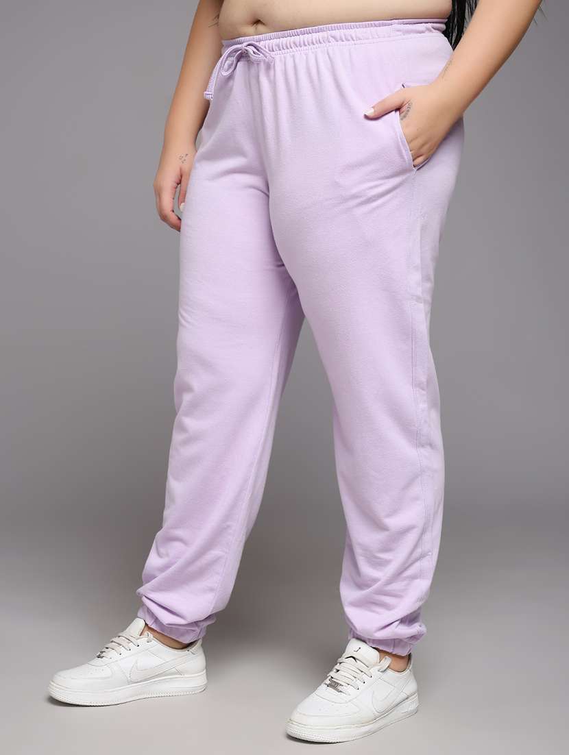 women plus size solid mid rise jogger - 22219458 -  Standard Image - 2