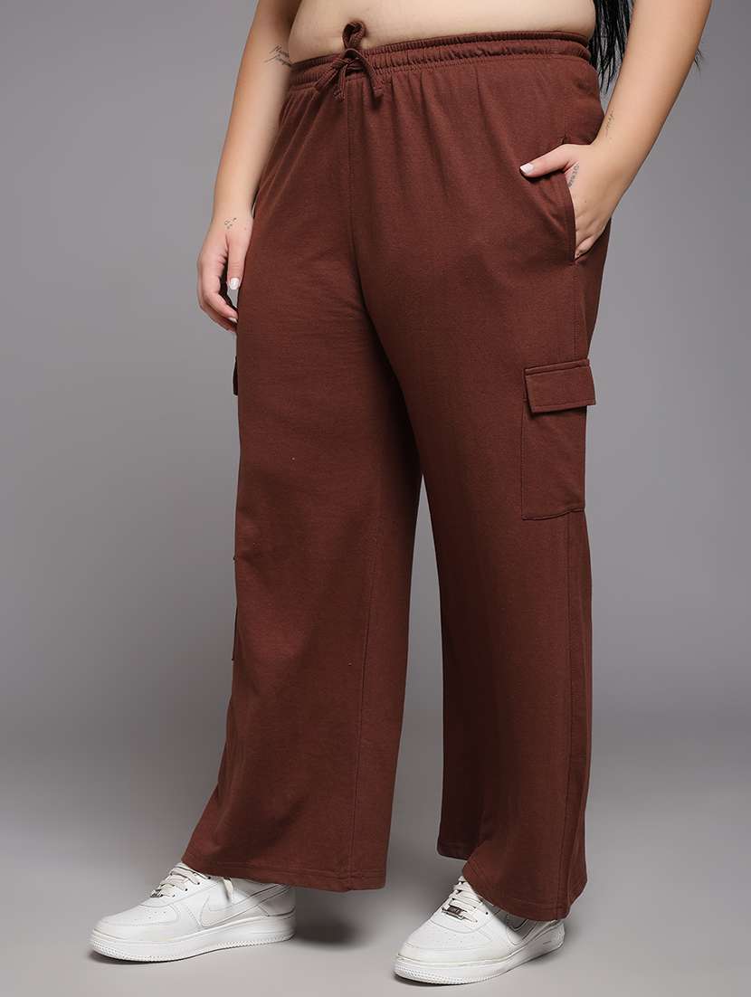 women plus size solid mid rise cargo - 22219461 -  Standard Image - 2