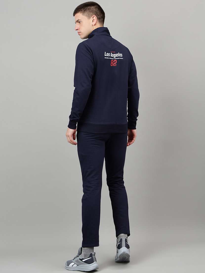 men placement print long sleeve full length track suit - 22219466 -  Standard Image - 2
