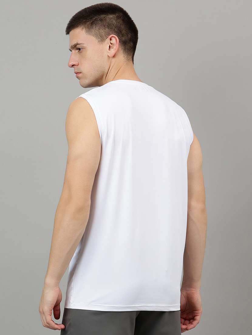 men typographic sleeveless vest - 22219499 -  Standard Image - 2