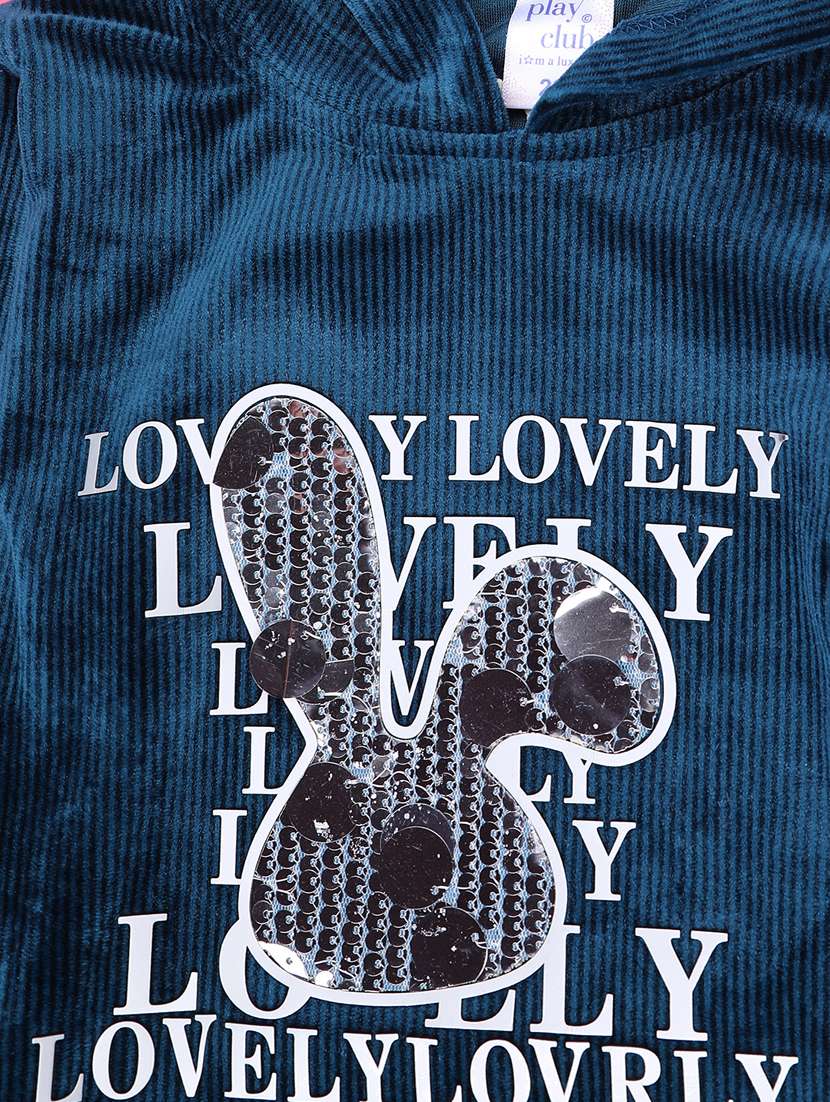 girls long sleeve hooded sweatshirt - 22219575 -  Standard Image - 2