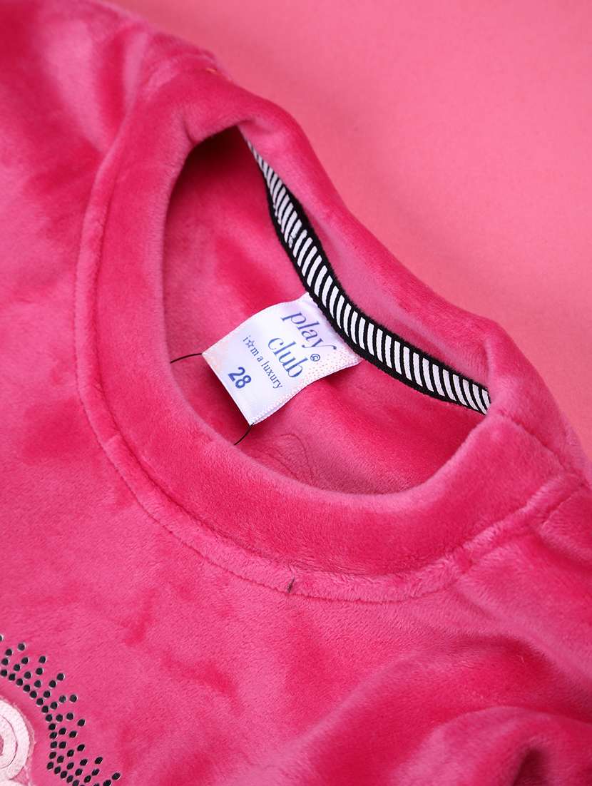 Girls Round Neck Long Sleeve Sweatshirt - 22219607 -  Standard Image - 2