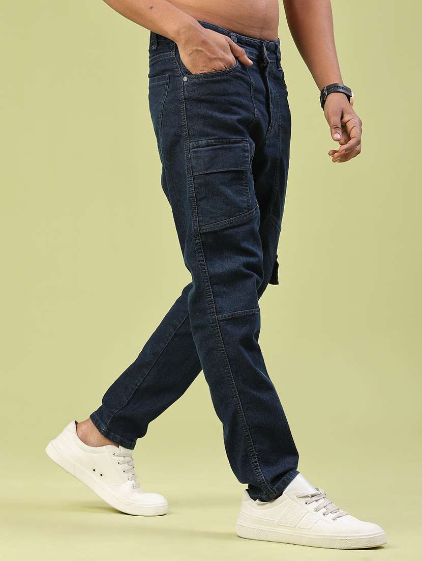 men solid mid rise regular fit cargo  - 22219723 -  Standard Image - 2