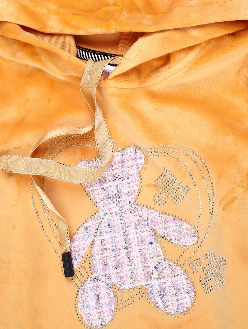 girls long sleeve hooded sweatshirt - 22219732 -  Standard Image - 2