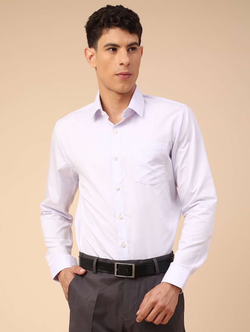men solid long sleeves formal shirt - 22219734 -  Standard Image - 2