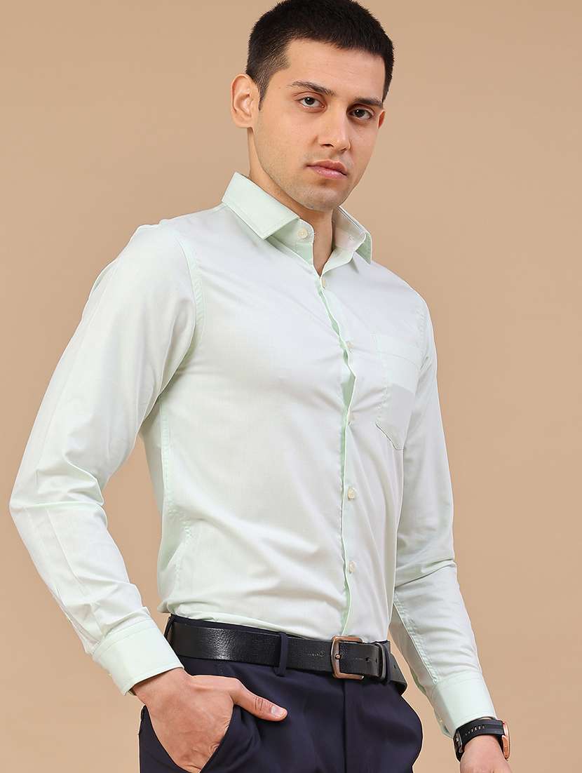 men solid long sleeves formal shirt - 22219735 -  Standard Image - 2