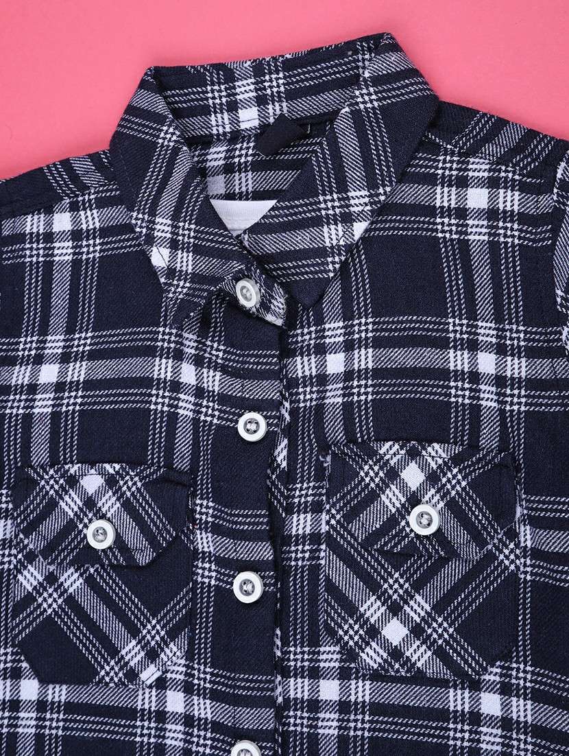 boys checkered shirt & shorts co-ords set - 22219815 -  Standard Image - 2