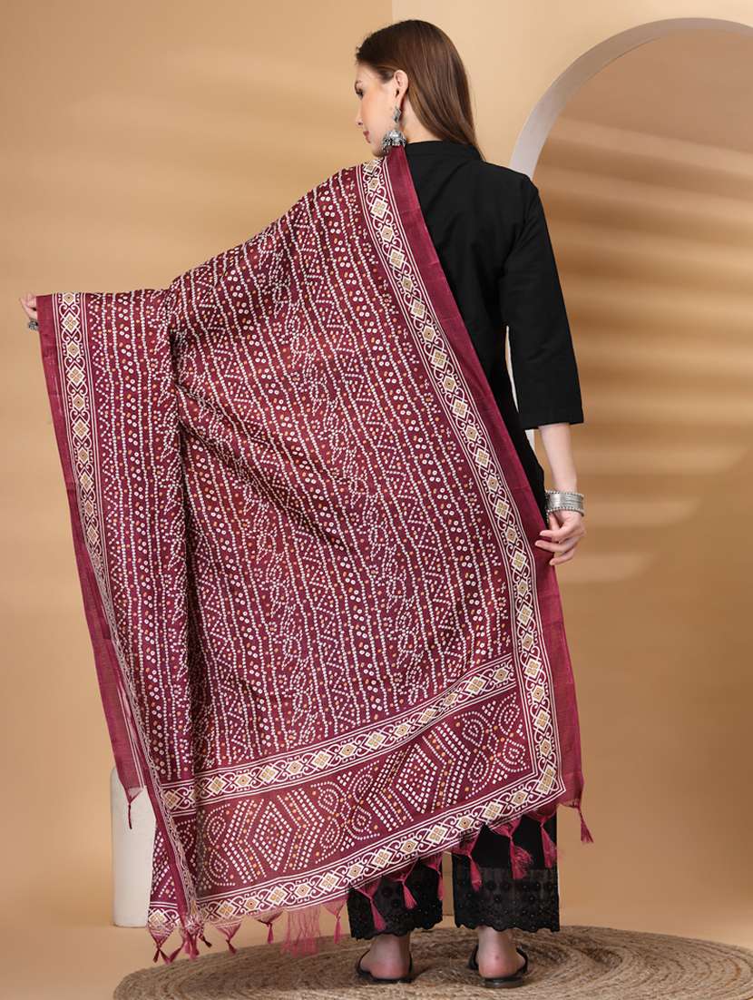 women bandhani printed dupatta - 22219871 -  Standard Image - 2